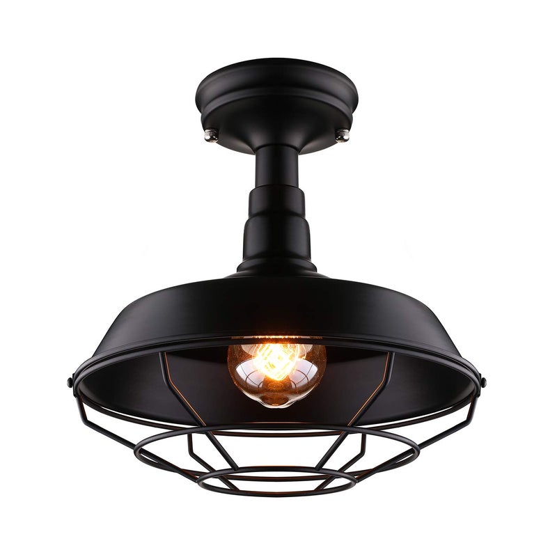 Wpuszczana lampa sufitowa w stylu retro, żelazna lampa sufitowa do przedpokoju, ciepłe światło, 220 V, E27