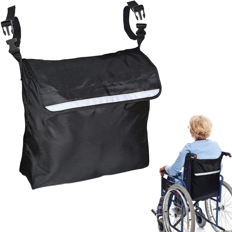 Wodoodporna torba do przechowywania na wózek inwalidzki z tkaniny Oxford, torba na tylną część wózka inwalidzkiego, plecak na wózek inwalidzki