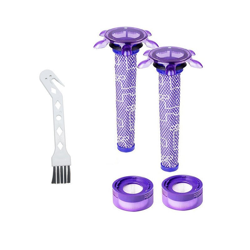 Filtr do Dyson, filtry zamienne do odkurzaczy Dyson V8, z 2 filtrami HEPA Post, 2 filtrami Star Pré, 1 szczotką do czyszczenia