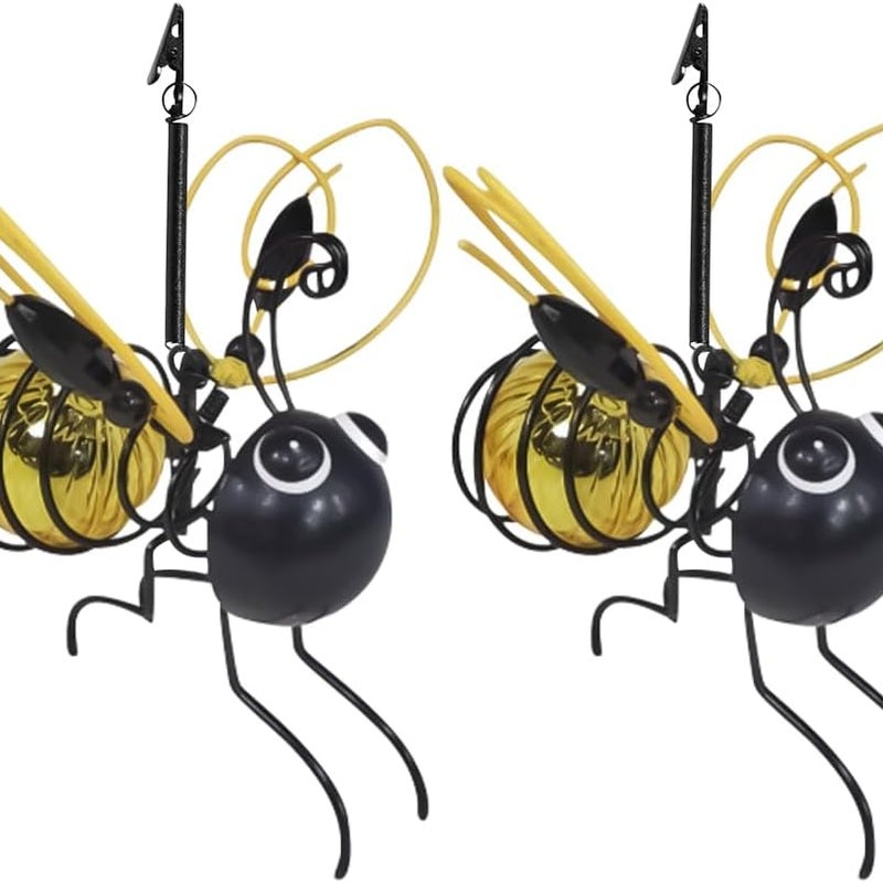 Zestaw lamp solarnych w kształcie pszczoły do ogrodu na zewnątrz do ogrodu na taras na dziedziniec alejkę dekoracja roślin żółty Klasa energetyczna A