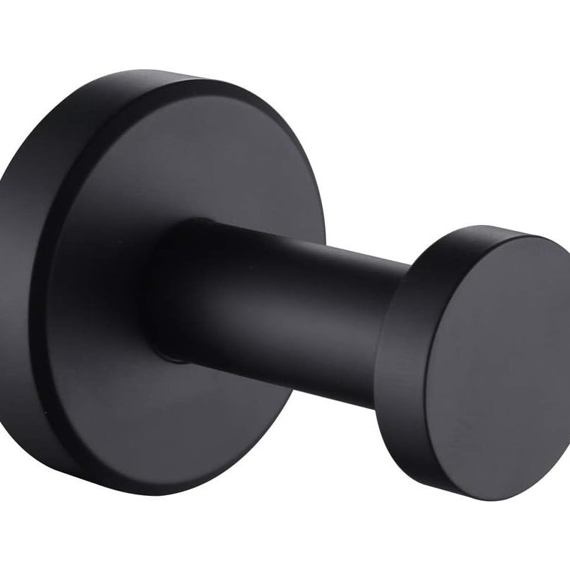 Matowy czarny haczyk na ręcznik do szlafroka, nowoczesny haczyk na płaszcz ze stali nierdzewnej