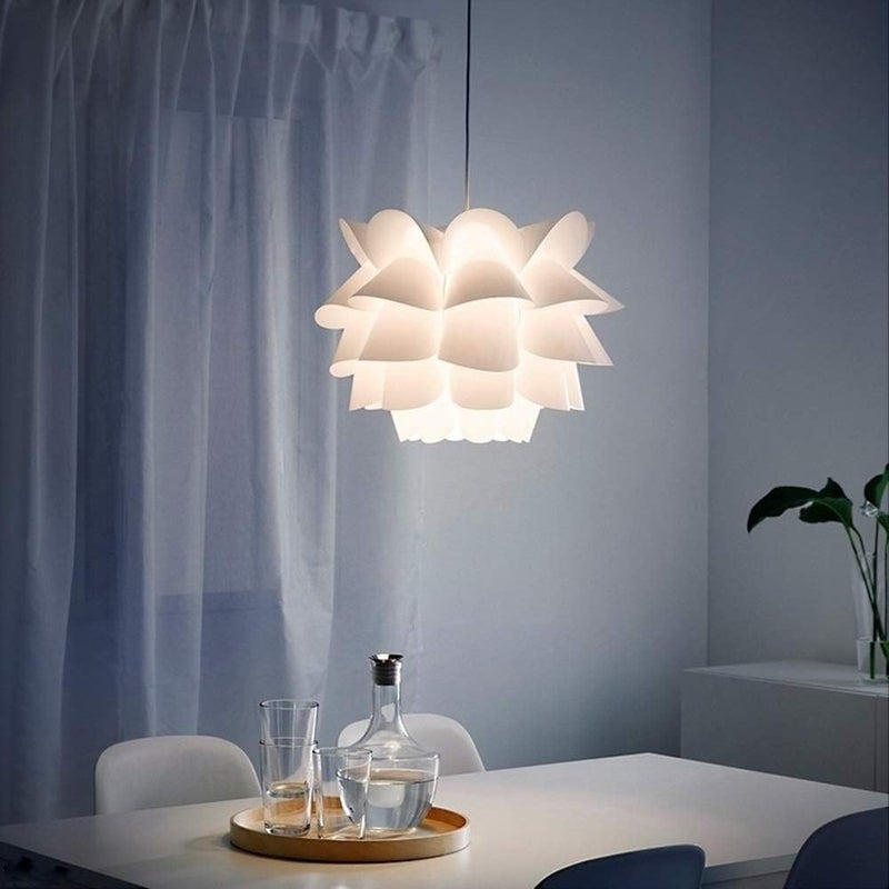 Żyrandol Sufitowy Wiszący Lotos 36x28cm – Elegancka Lampa Wisząca Puzzle Design, Dekoracyjne Oświetlenie do Sypialni