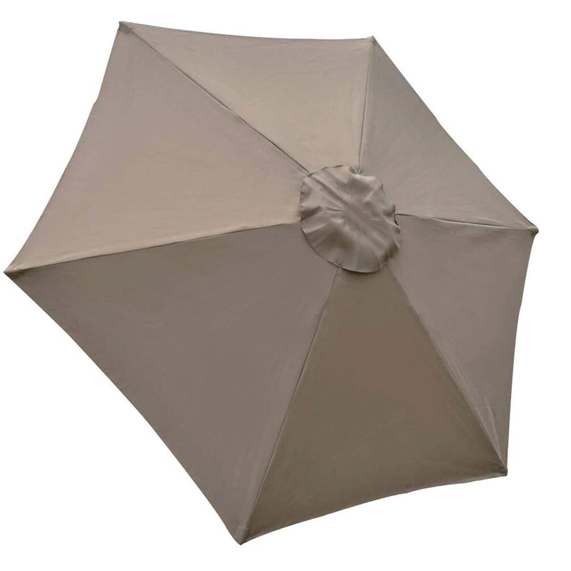 Pokrowiec zamienny do parasola, 6 fiszbinów, 2.7 m, wodoodporny, anty-UV, tkanina zamienna, khaki