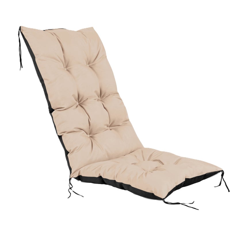 Poduszka ogrodowa Aio Factory wodoodporna na krzesło beżowa 50x50x80 cm 1szt