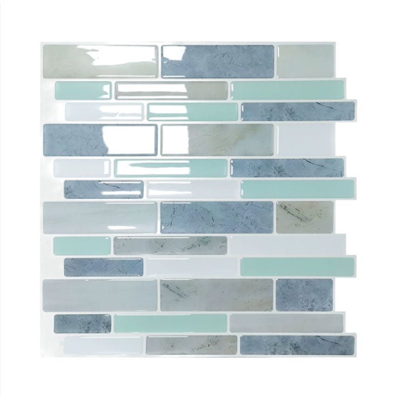 Naklejka Ścienna Płytki Kuchenne - 10 Naklejek Gotowych do Przyklejenia (Peel and Stick) - Styl Płytek 3D - 305x305mm - 0.93 m²