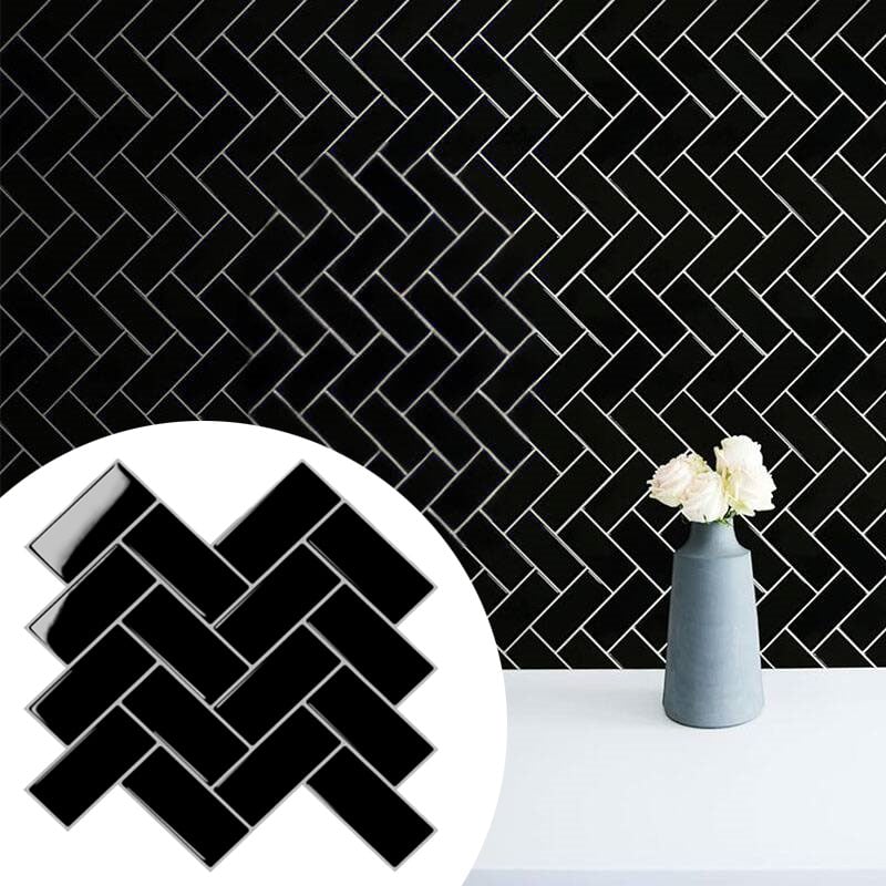 Samoprzylepna Naklejka Ścienna - 10 Naklejek Imitujących Płytki Ceramiczne - do Kuchni i Łazienki - DIY - Dekoracja Domu - 305x305 mm