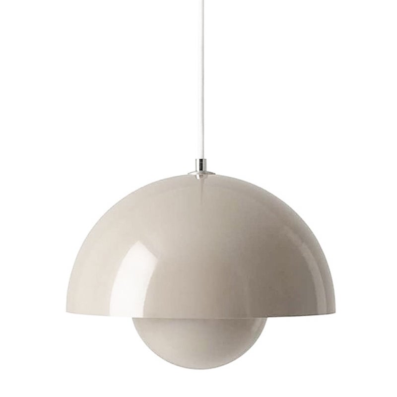 Żyrandol, nowoczesna lampa wisząca, plafon z żarówką, oświetlenie dekoracyjne wnętrz, ciepłe światło, 23 cm (szary)
