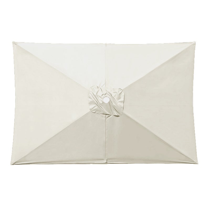 Płótno zamienne do parasola prostokątnego, wytrzymałe płótno zamienne do parasola wspornikowego, płótno zamienne, złamana biel, 2 x 3 metry