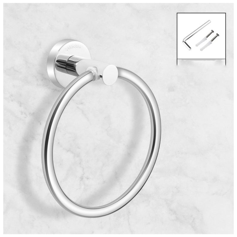 Argent - Pierścień na serwetki - Chromowany - Uchwyt na ręczniki łazienkowe ze stali nierdzewnej