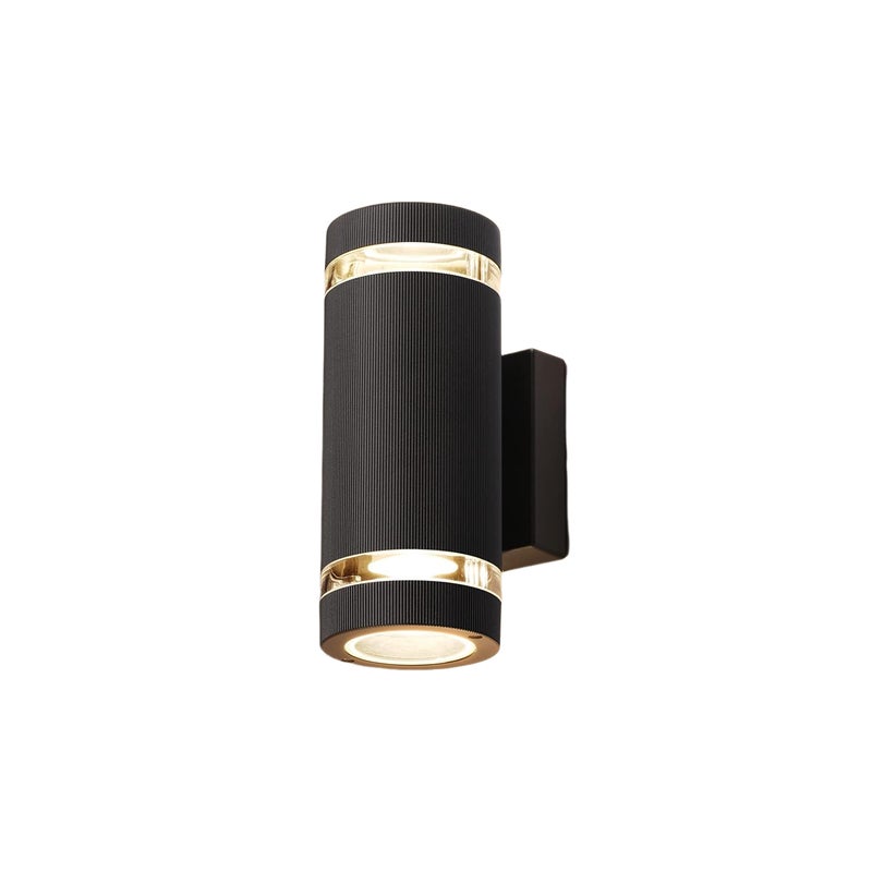 Zewnętrzna lampa ścienna LED, wodoodporna IP65, nowoczesny styl, aluminium 3000K, idealna do ogrodu, garażu, na taras, wejście, czarna.