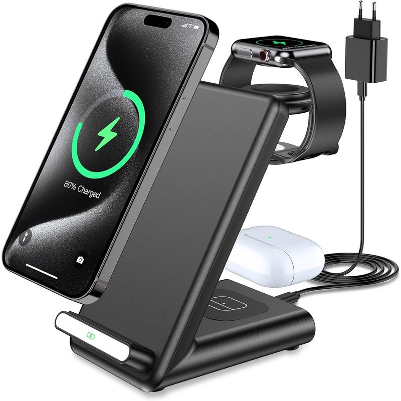 Ładowarka indukcyjna w bezprzewodowa ładowarka do iPhone a Pro Max Mini Plus XS stacja ładująca do Apple Watch Ultra