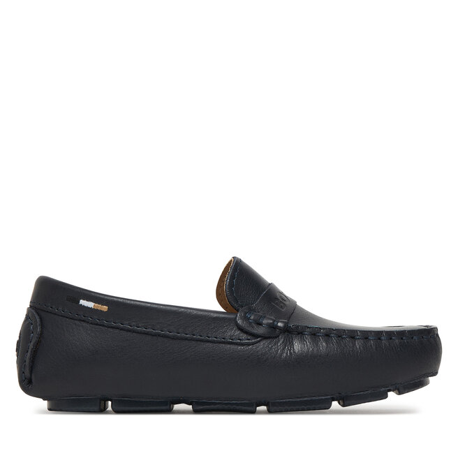 Mokasyny BOSS J52808 M Granatowy