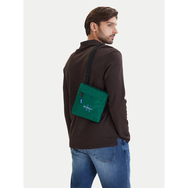 Saszetka Calvin Klein Bold Flatpack LV04D3178G Zielony