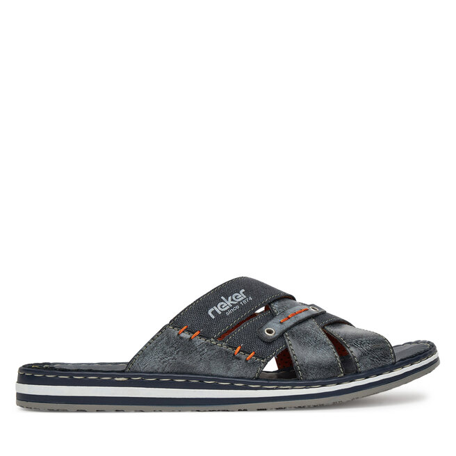 Klapki Rieker 21599-14 Granatowy