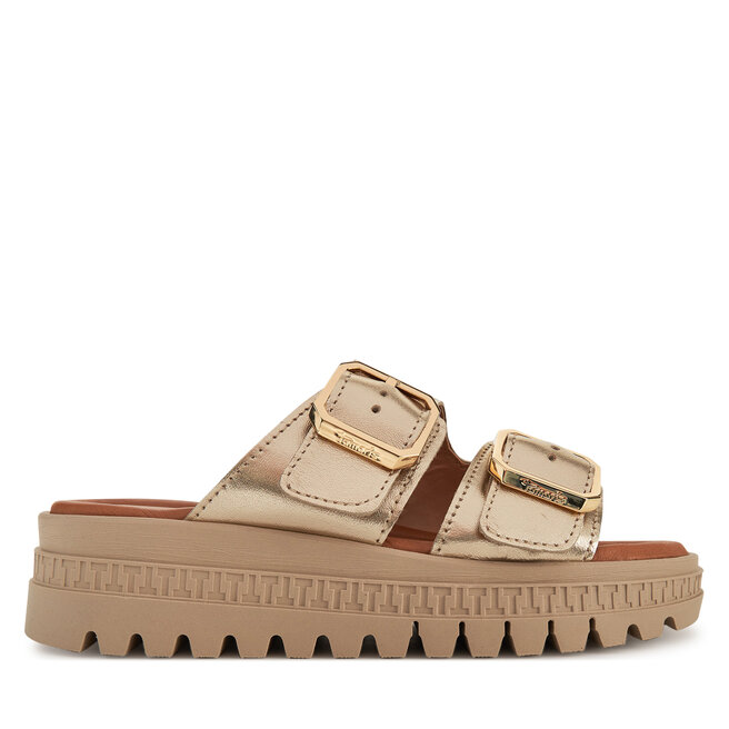 Klapki Tamaris 1-27202-44 Złoty