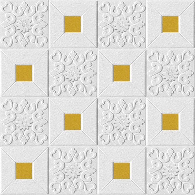 Samoprzylepne panele ścienne z pianki sztuk pokrywają metra kwadratowego stopy kwadratowe złota dekoracyjna tapeta do odklejania i przyklejania
