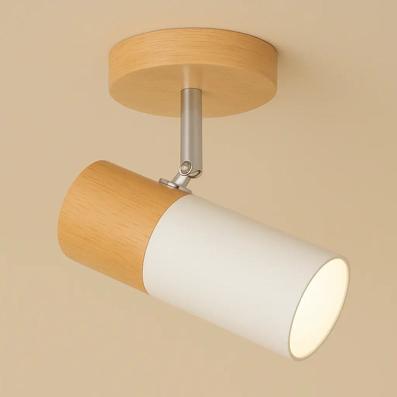 Lampa sufitowa LED z żarówką, reflektor sufitowy z regulowanym kątem, nowoczesny żyrandol, reflektor LED do korytarza, światło ciepłe 3000 K (biały)