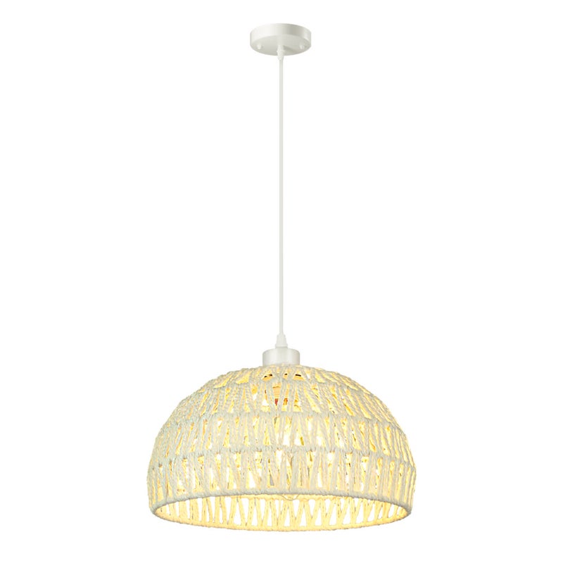 Rustykalna lampa wisząca żyrandol z żarówką plafon w stylu boho oświetlenie wyspy kuchennej lampa wisząca z regulacją wysokości biała światło ciepłe