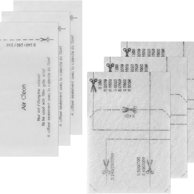 Zestaw 6 Filtrów do Odkurzacza Miele – Filtr Wylotowy Mikrofiltr SF-SAC20/30 – Kompatybilny z Air Clean – Części Zamienne Wysokiej Jakości