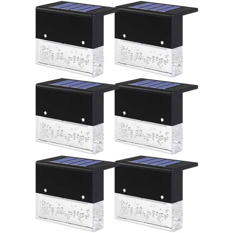 szt Solarnych Lamp Mostkowych Wodoodporne Zewnętrzne Solarne Lampki Chodnikowe LED Solarne Lampy Ogrodzeniowe Słupkowe Zewnętrznych Alejek Podwórza