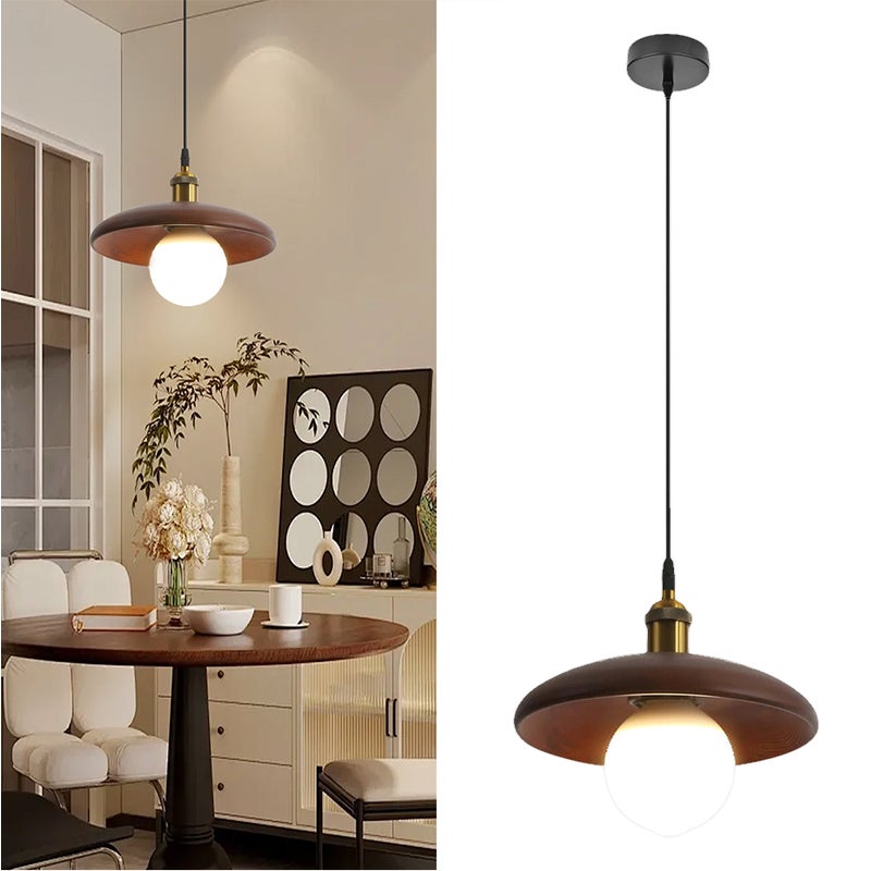 Lampa wisząca 18 cm, styl vintage, plafon w stylu retro, lampka nocna, oświetlenie wyspy kuchennej, do jadalni, sypialni (bez żarówki)