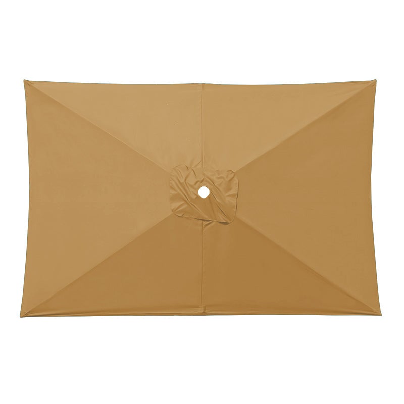 Płótno wymienne do parasola prostokątnego, płótno wymienne do parasola na taras, płótno wymienne, khaki, 2 x 3 metry