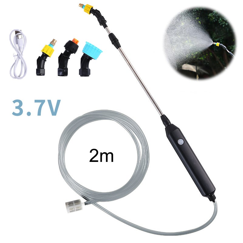 Zasilana bateryjnie lanca spryskująca, teleskopowa lanca do podlewania do opryskiwacza elektrycznego z wężem 2 m i 3 dyszami