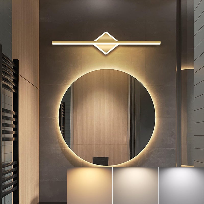 Lampa LED do lustra 10W, 40cm - Nowoczesna lampa ścienna - Jasne oświetlenie toaletki i szafki z lustrem - Kinkiet 3000K/4000K/6000K
