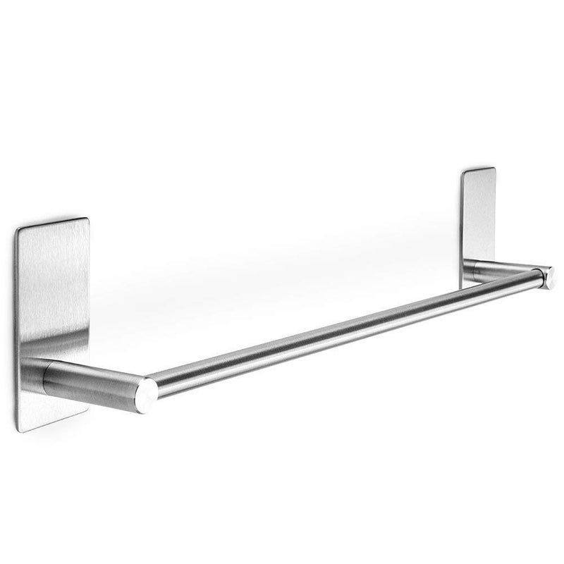 Samoprzylepny uchwyt na ręczniki do łazienki lub kuchni, stal nierdzewna SUS304, szczotkowane wykończenie, 40 cm