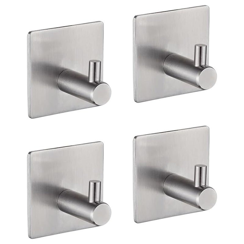 Samoprzylepny haczyk ścienny do łazienki haczyk na ręcznik kuchenny haczyk na obrazy bez wiercenia haczyk samoprzylepny ze stali nierdzewnej szary