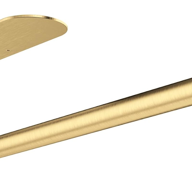 Samoprzylepny uchwyt na ręczniki papierowe, ścienny uchwyt na ręczniki papierowe, uchwyt na rolkę papieru kuchennego, stal nierdzewna, złoty