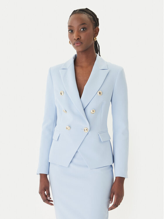 Rinascimento Marynarka CFC0128639003 Błękitny Regular Fit