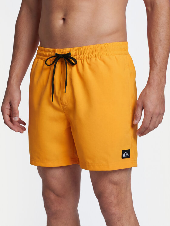 Quiksilver Szorty kąpielowe Everyday Solid Volley 15 EQYJV04120 Żółty Regular Fit