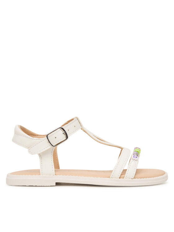 Geox Sandały Jr Sandal Karly J6535H 000BC C1000 S Biały
