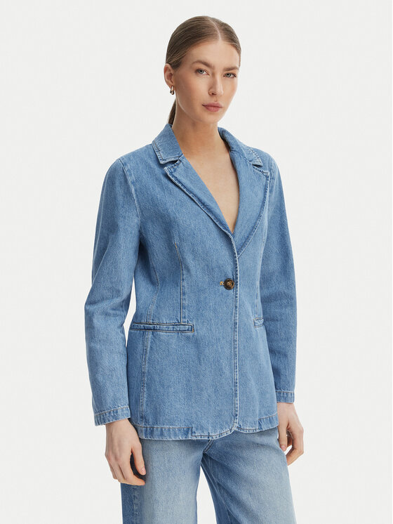Marella Marynarka Teca 2615041021 Niebieski Regular Fit