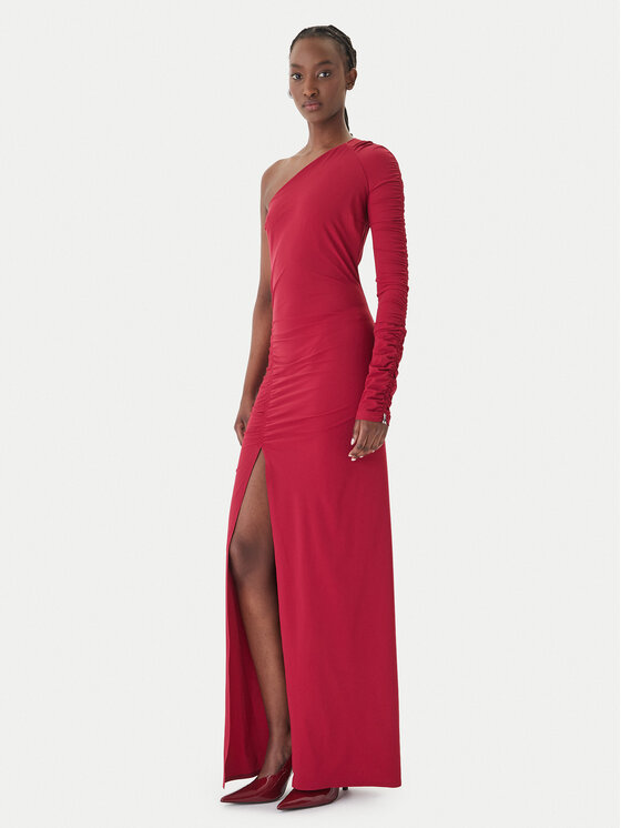 Patrizia Pepe Sukienka wieczorowa 2A3012/JZ26-R894 Bordowy Regular Fit