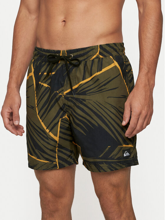 Quiksilver Szorty kąpielowe Everyday Printed Volley 15 EQYJV04219 Zielony Regular Fit