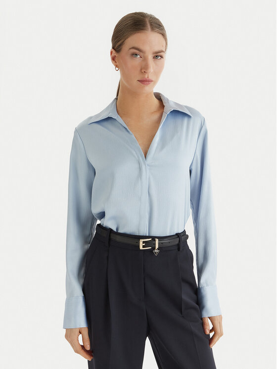 Calvin Klein Koszula LV044F129G Błękitny Regular Fit