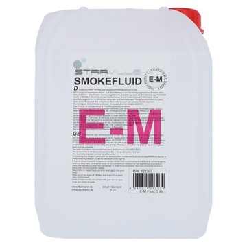 Płyn do wytwornic dymu rzadki szybko zanikający dym Stairville E-m Fluid 5L