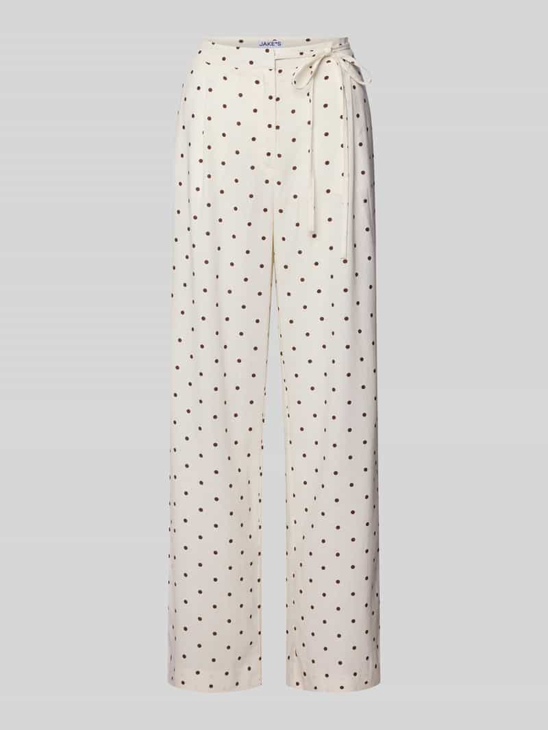 Spodnie materiałowe z wiązanym detalem