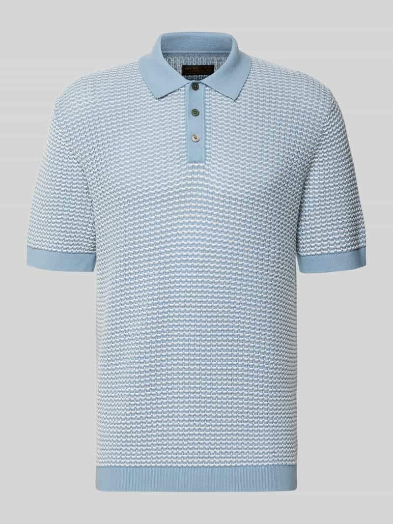 Koszulka polo o kroju regular fit w stylu dzianiny model 'Kingsley'