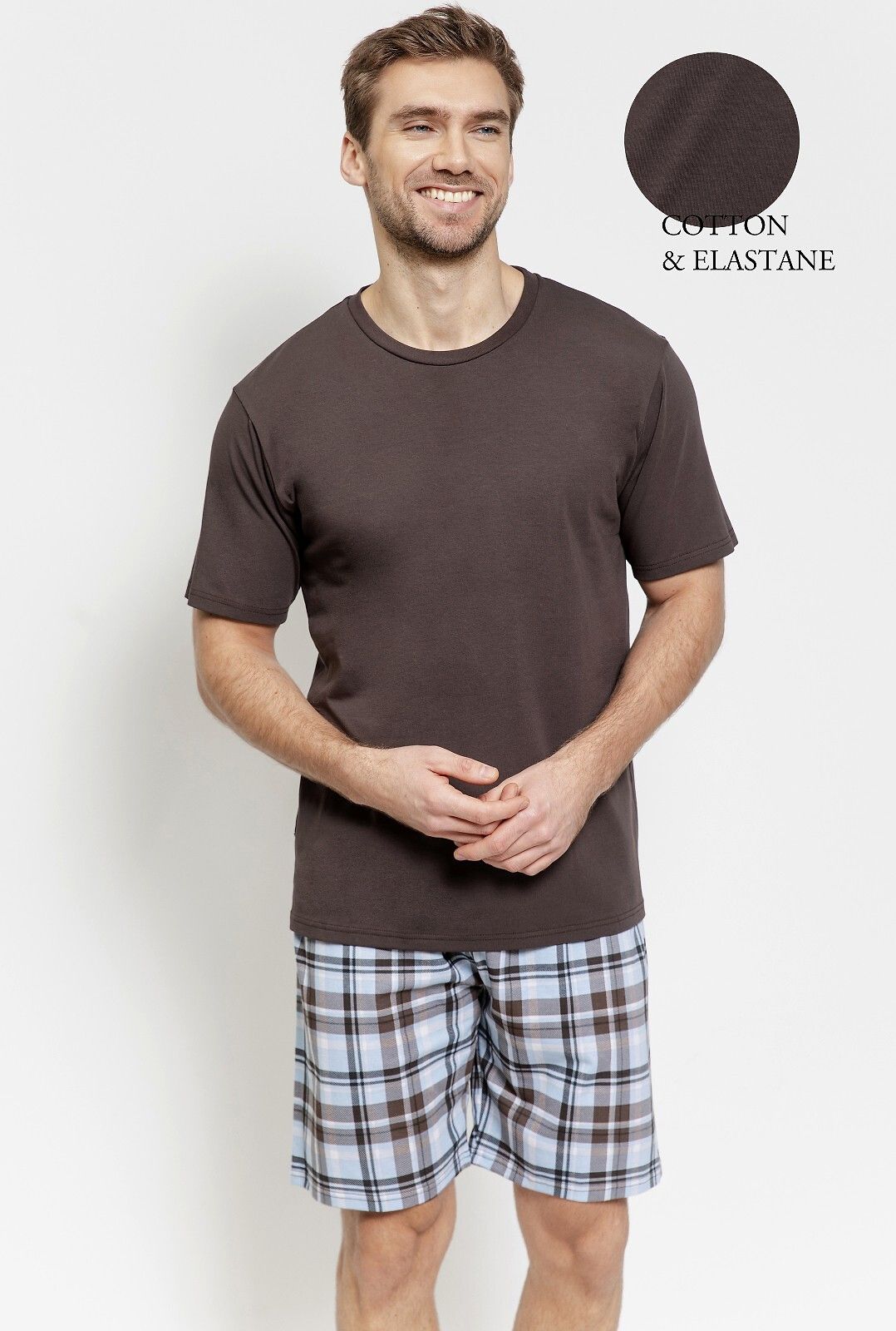 Piżama Marcello 3578 Brązowa
