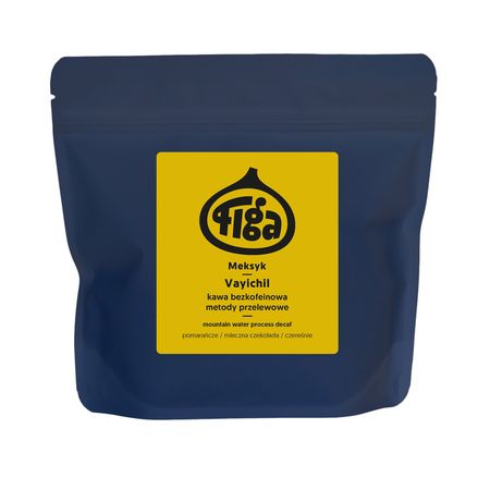 Figa Coffee Kawa ziarnista bezkofeinowa Meksyk Vayichil Decaf Filter 250 g - kawa