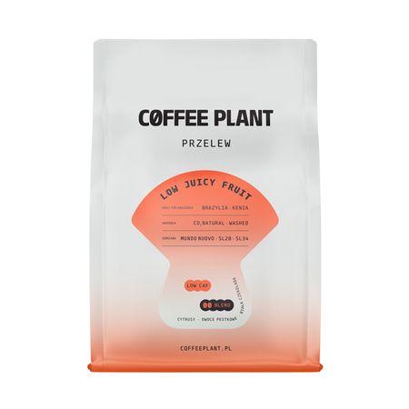 Coffee Plant Kawa ziarnista niskokofeinowa Low Juicy Fruit Filter 250 g - kawa