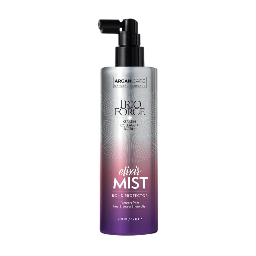 ARGANICARE Trio Force Elixir Mist spray termoochronny przeciw puszeniu się włosów 200ml
