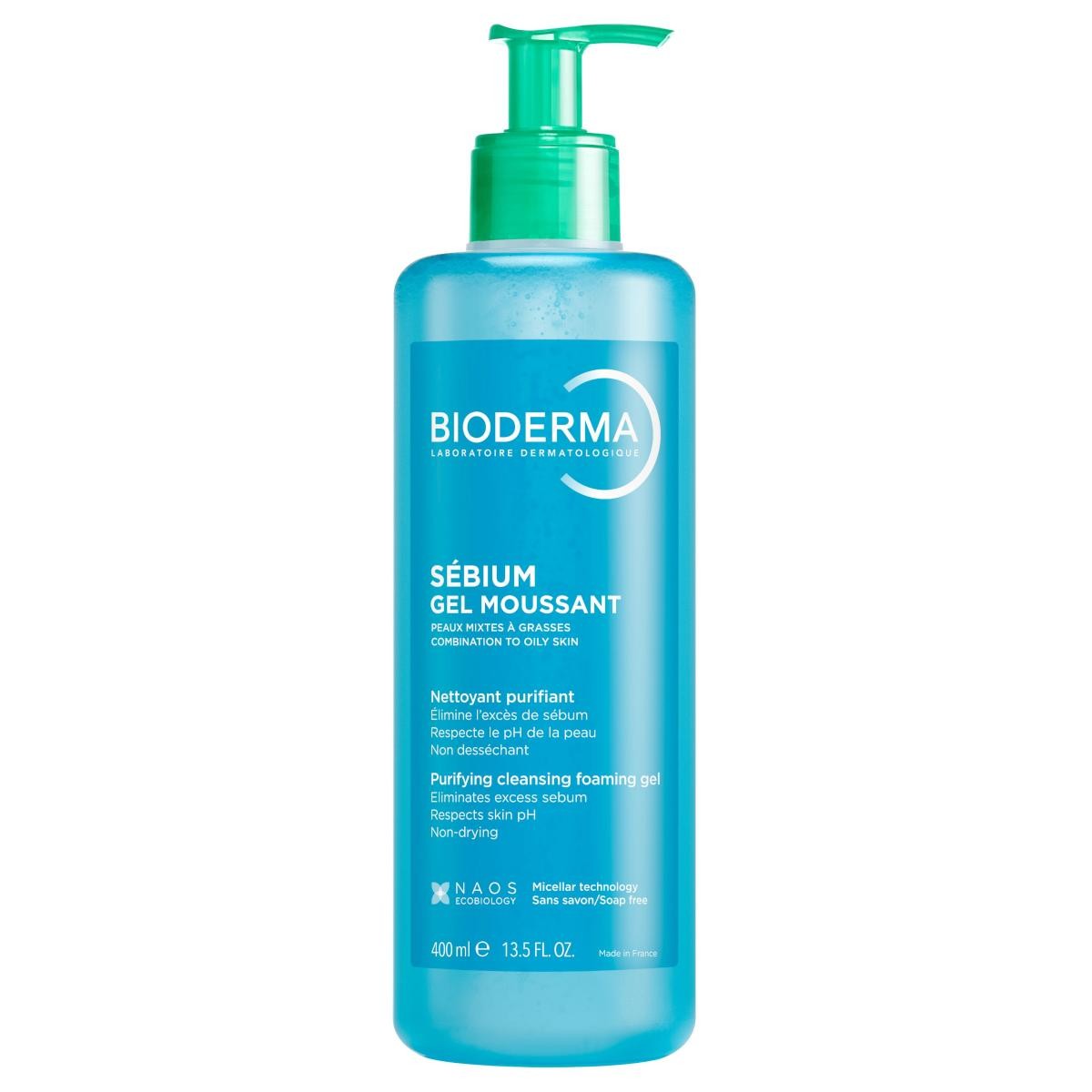 Bioderma Sebium Gel Moussant Żel Oczyszczający do Skóry Mieszanej i Tłustej 400ml