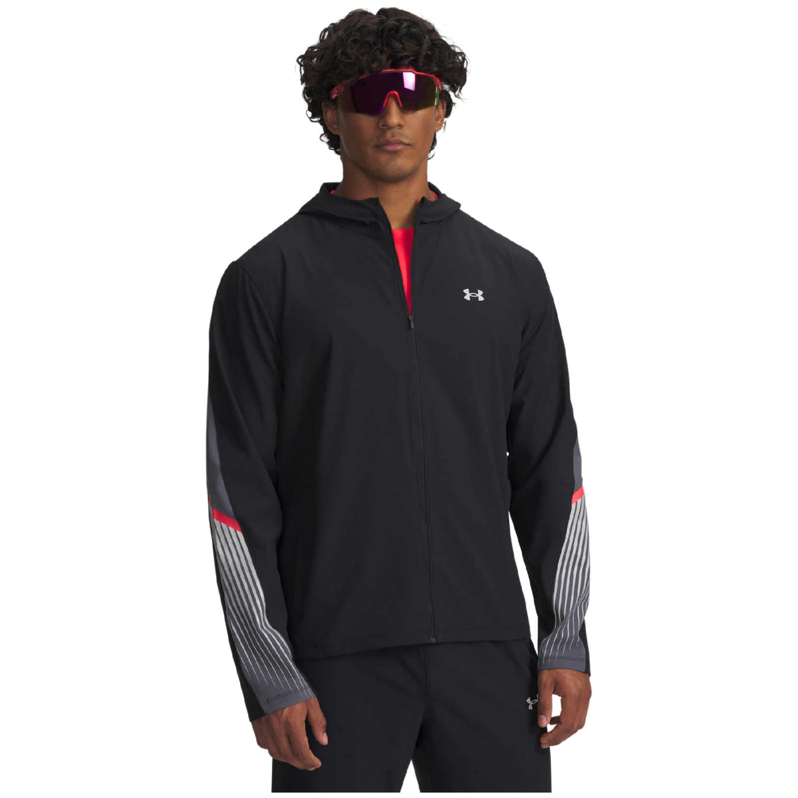 Kurtka męska Under Armour Velociti Storm Hooded Jkt Rozmiar: XXL / Kolor: czarny/szary