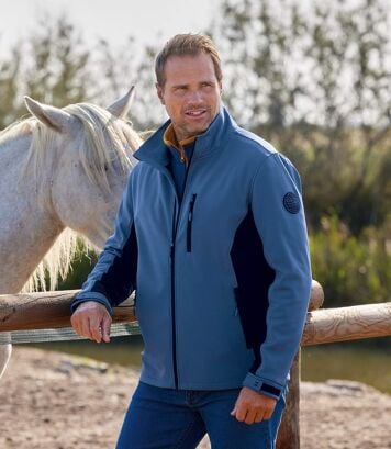 Kurtka Softshell HighTech Mężczyzna Atlas For Men - Kolor : Niebieski - Rozmiar : L