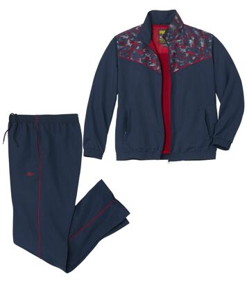 Komplet dresowy z mikrofibry Mężczyzna Atlas For Men - Kolor : Granatowy - Rozmiar : 4XL