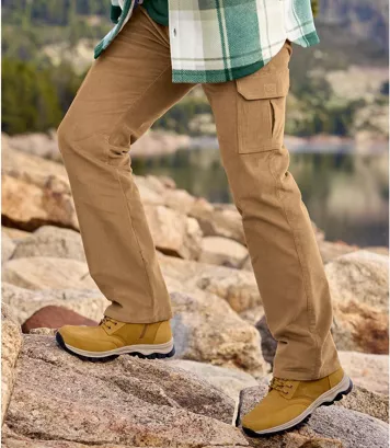 Spodnie bojówki ze sztruksu Mężczyzna Atlas For Men - Kolor : Beżowy - Rozmiar : 44